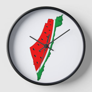 Palestina Kaart Watermeloen Symbool van de vrijhei
