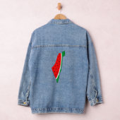 Palestina Kaart Watermeloen Symbool van de vrijhei Denim Jacket (Hangar)