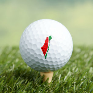 Palestina Kaart Watermeloen Symbool van de vrijhei Golfballen