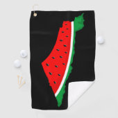 Palestina Kaart Watermeloen Symbool van de vrijhei Golfhanddoek (Insitu)