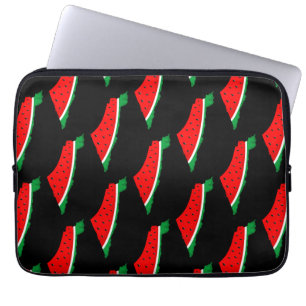 Palestina Kaart Watermeloen Symbool van de vrijhei Laptop Sleeve