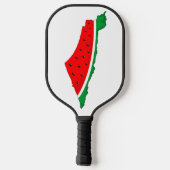 Palestina Kaart Watermeloen Symbool van de vrijhei Pickleball Paddle (Achterkant)
