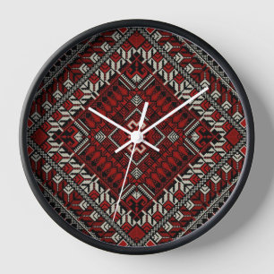 Palestina muurklok - Boho Palestijnse klok