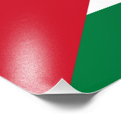 Palestina - Palestijnse vlag Foto Afdruk (Hoek)