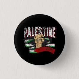 Palestina Palestijnse vlag Vist Gaza Ronde Button 3,2 Cm