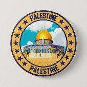 Palestina Ronde Button 7,6 Cm (Voorkant)