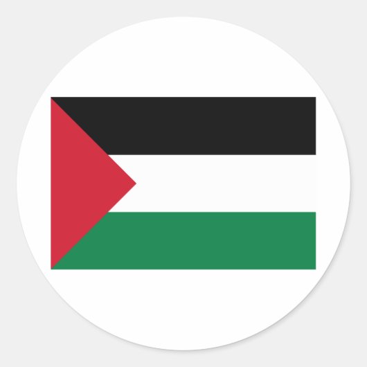 Palestina Ronde Sticker (Voorkant)
