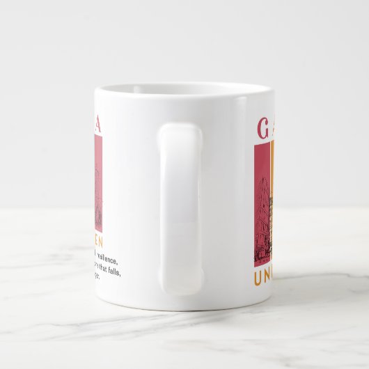 Palestina Solidariteit Jumbo Mok – Gaza ongebroken (Achterkant)