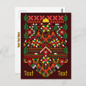 Palestina Tatreez Traditioneel Borduurwerk Briefkaart (Voorkant / Achterkant)