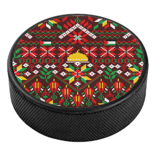 Palestina Tatreez Traditioneel Borduurwerk Hockey Puck