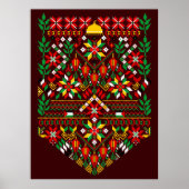 Palestina Tatreez Traditioneel Borduurwerk Poster (Voorkant)