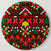 Palestina Tatreez Traditioneel Borduurwerk Ronde Button 6,0 Cm (Voorkant)