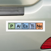 Palestina uit elementen bumpersticker (Op auto)