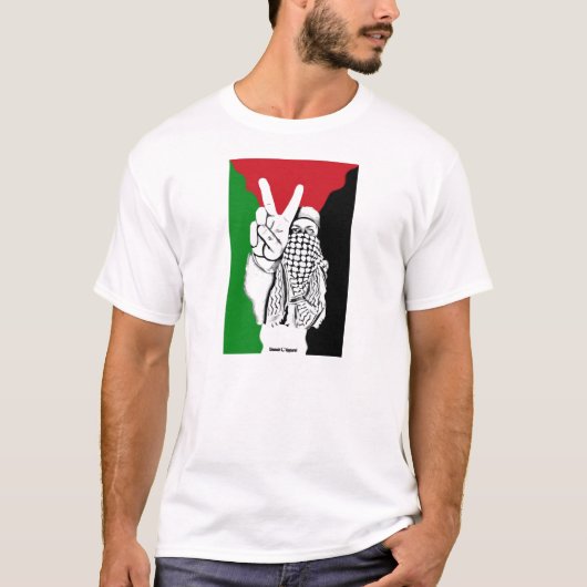 Palestina - Victory - vlag T-shirt (Voorkant)