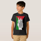 Palestina - Victory - vlag T-shirt (Voorkant volledig)