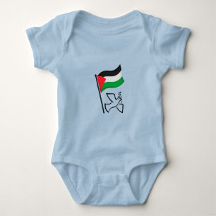Palestina Vlag فلسطين Vredesduif Vrij Palestina Romper