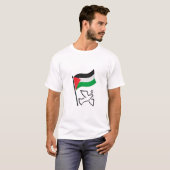 Palestina Vlag فلسطين Vredesduif | Vrij Palestina T-shirt (Voorkant volledig)