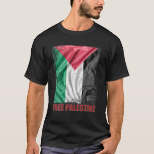 Palestina vlag Arabisch Palestijns zonder grenzen T-shirt
