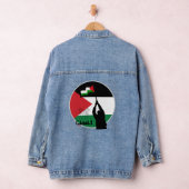 Palestina vlag Arabische tekst Denim Jacket (Hangar)