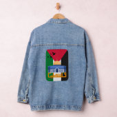 Palestina vlag Arabische tekst Denim Jacket (Hangar)