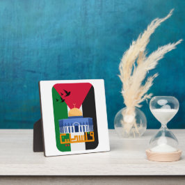 Palestina vlag Arabische tekst Fotoplaat