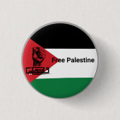 Palestina vlag Arabische tekst Ronde Button 3,2 Cm (Voorkant)