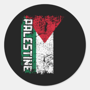 Palestina vlag Grote Palestina vlag Ronde Sticker