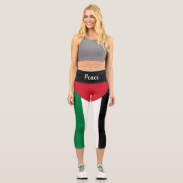 Palestina vlag (vrede) Yoga broek
