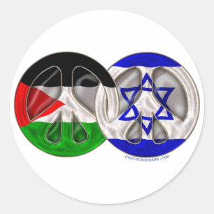 Palestina - vrede Israël Ronde Sticker