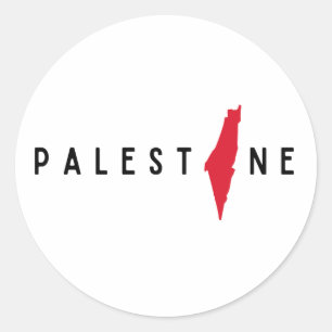 Palestina Vrij Palestina Vrije Gaza Ronde Sticker