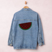 Palestina watermeloen Borduurwerk rode tatreez Denim Jacket (Hangar)