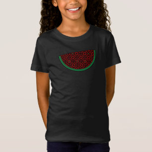 Palestina watermeloen Borduurwerk rode tatreez T-shirt
