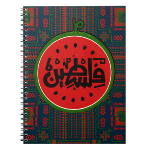 Palestina watermeloen-Palestina Arabisch woord"فلس Notitieboek