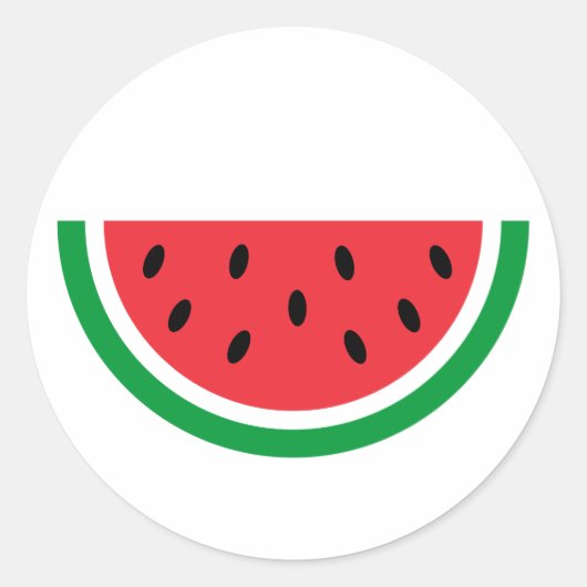 Palestina Watermeloen Ronde Sticker (Voorkant)