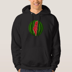Palestina Watermeloen Vlag Kaart. Vrije Palestijne Hoodie