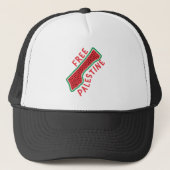 Palestina zonder woorden trucker pet (Voorkant)