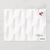 Palestine arabe nom calligraphie Carte postale (Dos)