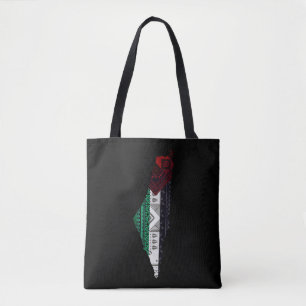 Palestine Borduurwerk tatreez Patroon vlag kaart g Draagtas