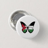 Palestine Butterfly-vlag Ronde Button 3,2 Cm (Voorkant /achterkant)