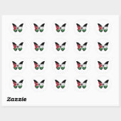 Palestine Butterfly-vlag Ronde Sticker (Vel)