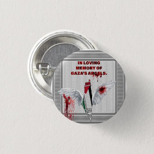 Palestine Button - Gazabewustzijn Pin Button (Voorkant /achterkant)
