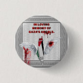 Palestine Button - Gazabewustzijn Pin Button (Voorkant)