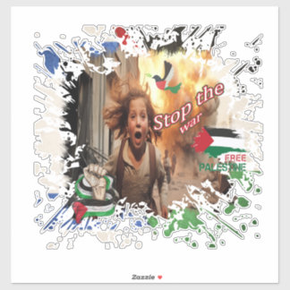 Palestine Car Sticker, Palestijns vlaggensticker, Sticker