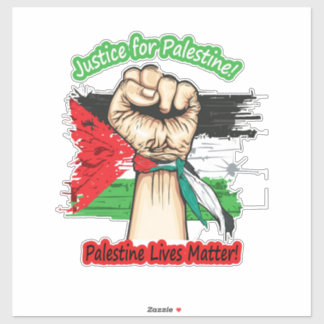 Palestine Car Sticker, Palestijns vlaggensticker, Sticker