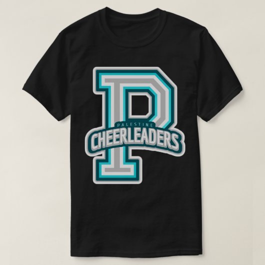 Palestine Cheerleader T-shirt (Design voorkant)