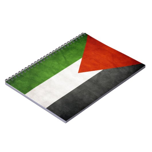 Palestine Drapeau Carnet Grunge Style d'âge (Côté gauche)