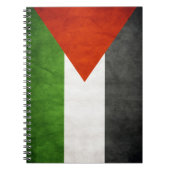 Palestine Drapeau Carnet Grunge Style d'âge (Devant)
