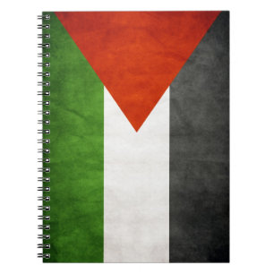 Palestine Drapeau Carnet Grunge Style d'âge