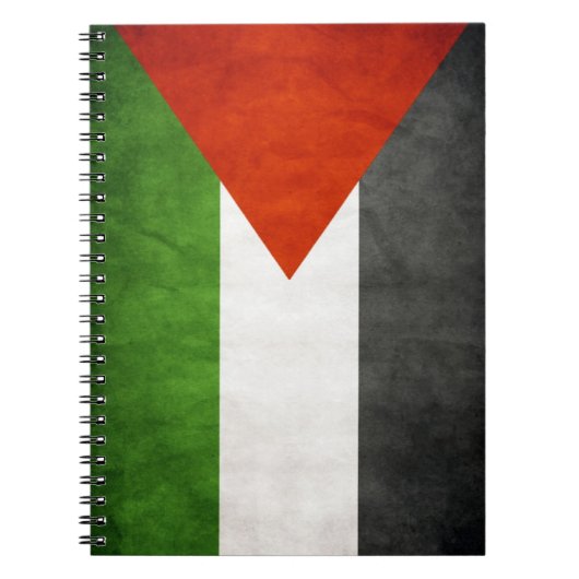 Palestine Drapeau Carnet Grunge Style d'âge (Devant)