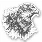 PALESTINE EAGLE STICKER (Voorkant)